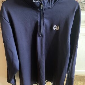 Under Armour navy Half-Zip Pullover. Light fleece lining.